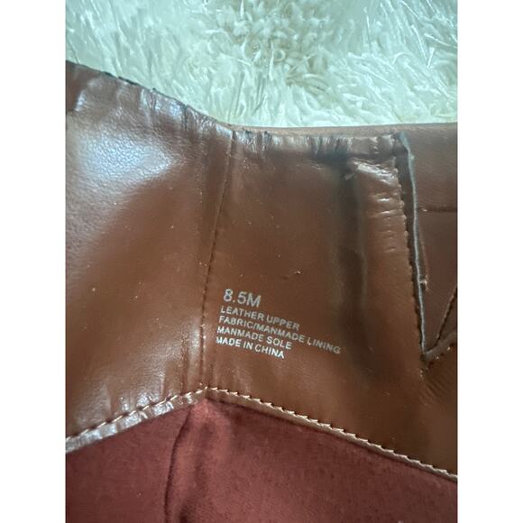 NWT Alex Marie brown cognac leather riding boots  knee high leather 8.5 8 1/2 - Picture 7 of 11